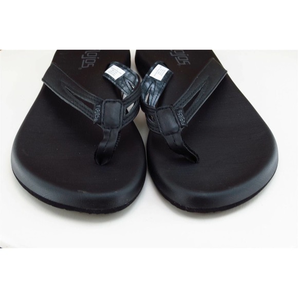 Flojos Sz 6 M Black Flip‎ Flop Synthetic Women Sandals - Picture 2 of 7